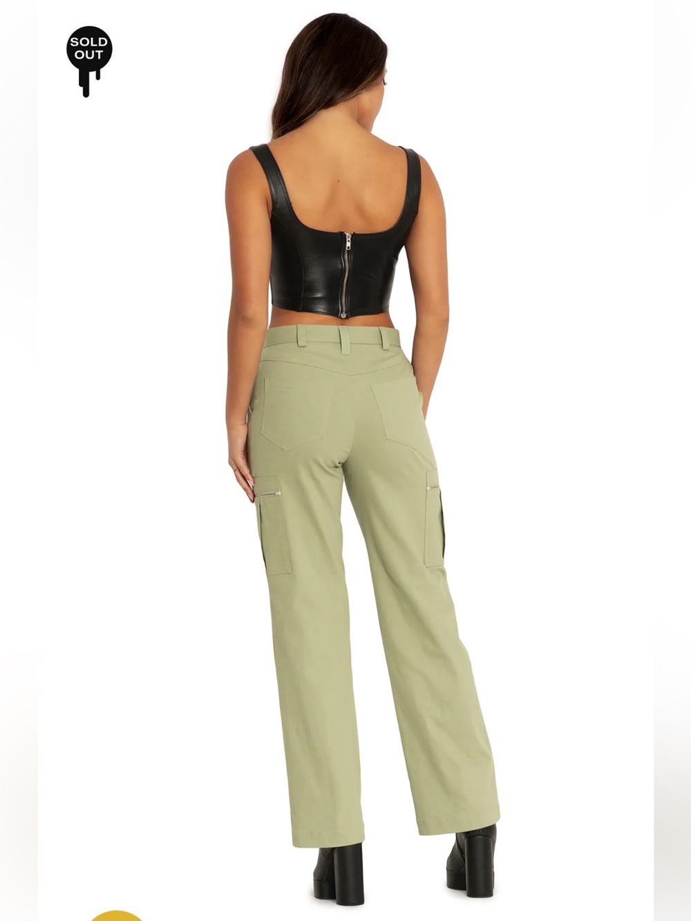 Blackmilk Sage Wide-Leg Cargo Pants - Picture 5 of 13